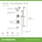 Symmons Verity HydroMersion Double Handle Tub and Shower Trim Kit with Hand Spray (Valve Not Included) 4996STN15TRM - alternate 3