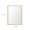 Homeroots 42" Tan Bathroom Vanity Mirror 607235 - alternate 5