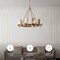Vidalite Aurelia 8-Light Brass Chandelier, Round Pendant Chandelier Light in Brass, Clear Glass Shades CE1013050 - alternate 7