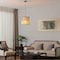 Vidalite Mazal 1-Light Pendant with Woven Wicker Shade, Stiched Velvet Detailing, Adjustable Hanging Height CE1009077 - alternate 5