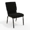 Flash Furniture 18.5"W Black Dot Fabric Stacking Church Chair, 4PK 4-XU-CH-60096-BK-GG - alternate 1