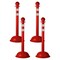 Mr. Chain Red Reflective Heavy Duty Stanchion (4-Pack) 99951-4 - alternate 1