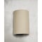 Luxury Lighting Gilly 15 in Ceramic Half Cylinder Outdoor Wall Light, Cottonwood Paint Finish, 2PK (2) 103-00-CW-ud-7 - alternate 3