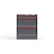Strong Hold 3 drawer cabinet - (1x 3ft, 2x 12ft) - Red accents - Electronic Lock S3036-PPRAS-0303DS - alternate 1