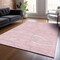 Homeroots 3' X 5' Pink Ivory And Gray Abstract Washable Indoor Outdoor Area Rug 601080 - alternate 8