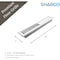 Sierra Grates 2 in. H X 10 in. W 2-Way 45 Degree Louvered, Steel, White Floor Register TWF210-WHT - alternate 3