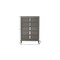 Homeroots 38" Gray Solid Wood Five Drawer Chest 524103 - alternate 9