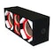 Deejay Led Two 6-in Woofers plus Two Tweeters Red Empty Chuchera Speaker Enclosure D6T2RED - alternate 5