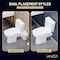 Anzzi Nesso Rear Outlet Macerating 2-Piece 1.6 GPF Single Flush Elongated Upflush Toilet with 0.8 HP White TL-AZ600MPWHKIT - alternate 8