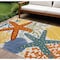 Homeroots 7' X 10' Blue Yellow And Orange Starfish Indoor Outdoor Area Rug 546830 - alternate 4
