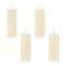 Homeroots Set of Four Ivory Flameless Pillar Candles, 4PK 633833 - alternate 4