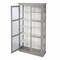 Homeroots Gray Cornice Molding Double Door Curio Cabinet 401666 - alternate 9