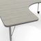 Flash Furniture Commercial Adjustable Height Horseshoe Activity Table with Locking Casters-LTGY XU-A6066-HRSE-LTGRY-T-P-CAS-GG - alternate 9