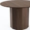 Homeroots 46" Brown Wood Pedestal Base Round Top Dining Table 720949 - alternate 5