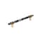 Amerock Carrione 6-5/16 inch 160mm Center-to-Center Marble Black/Champagne Bronze Cabinet Pull BP36650MBKCZ - alternate 1