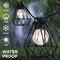 Jonathan Y 10-Light Indoor/Outdoor 10 ft. Contemporary Transitional LED G40 Diamond Cage String Lights, Black JYL8705A - alternate 8