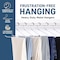 Lifemaster White Non-Slip Metal Hangers, Heavy Duty, Space-Saving, 30PK LMMTWHT30 - alternate 6