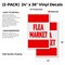 Signmission Flea Market, Vinyl Decals Only 24 Inch x 36 Inch, Vinyl Decal, 2PK DSB-2436-2PACK-Flea Market - alternate 2