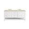 James Martin Vanities Breckenridge 72" Double Vanity, Bright White, w/ 3 CM Tajnar Eclos Top 330-V72-BW-3TJR - alternate 1