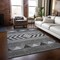 Homeroots 8' X 10' Gray Charcoal And Silver Southwestern Washable Indoor Outdoor Area Rug 613912 - alternate 8