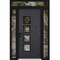 Vdomdoors Aluminum Door Cynex 6106 Dark Stone Entry Steel Metal Modern Painted W14+36+14xH80+16 Left Inswing CYNEX6106EXD-DARK-W14+36+14xH80+16-LH-I - alternate 1