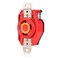 Leviton Locking Receptacle, 30 A, 125V AC, Red 2610-R - alternate 5