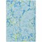 Homeroots 9' X 12' Sky Blue Green And Ivory Striped Washable Indoor Outdoor Area Rug 600928 - alternate 9