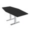 Skutchi Designs 6ft Hexagon Conference Table With Power | Harmony Series | 6 Person Meeting Room Table HAR-HEX.IR-36X72-T-U999ST19-NA - alternate 1