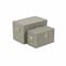 Homeroots Set of Two Beige Solid Wood And Fabric Box With Lid, 2PK 489398 - alternate 6