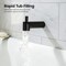 Kibi Circular Wall Mounted 1/2 in Slip-On Tub Spout with Diverter, Matte Black TS102MB - alternate 7