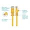 Monoprice Ethernet Cable, Cat 5e, Yellow, 25 ft. 2154 - alternate 4