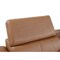 Homeroots 103" Chestnut Top Grain Leather Reclining Metal USB Sofa 720337 - alternate 7