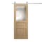 Sartodoors Modern Barn Door 30 x 84 inches, Ego 5011 Natural Oak, 6.6FT Silver Rail Track Heavy Hardware Set EGO5011BD-S-SNA-3084 - alternate 1