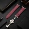 Elegani Alligator-Embossed Leather Watch Replacement Band Compatible with Apple Watch 41mm, Purple LAT2-PPL-41mm - alternate 2