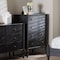Baxton Studio Callison Spindle Chest - 4-Drawer Farmhouse Vertical Cabinet with Turned Accents for Bedroom, Black 271-14740-ZORO - alternate 7