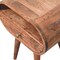 Homeroots 21" Brown Solid Wood Round One Drawer Nightstand 651796 - alternate 6