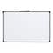 Zoro Select Dry Erase Board, Melamine, 11 in, 17 in, Vinyl Frame, White, Gloss UVVM1117 - alternate 1