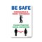 Signmission Public Safety, Be Safe Coronavirus Is Highly Contagious, 10in X 7in Aluminum, OS-NS-A-710-25456 OS-NS-A-710-25456 - alternate 1