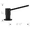 Blanco Torre Soap Dispenser, Coal Black 402572 - alternate 5