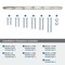 Amerock St. Vincent 12 inch 305mm Center-to-Center Satin Nickel Appliance Pull BP55502G10 - alternate 3