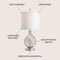 Jonathan Y Lawrence 20.5" Glass/Metal LED Table Lamp, Mercury Silver JYL1034A - alternate 11