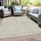 Homeroots 8' X 10' Beige And Ivory Geometric Washable Indoor Outdoor Area Rug 596162 - alternate 7