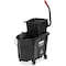 Rubbermaid Commercial 35 qt Side Press Mop Bucket and Wringer Combination, Black, Plastic 1863896 - alternate 1