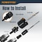 Powertec Bi Metal Hole Saws Kit, 9-Piece, Universal Arbor & Carrying Case, 3/4" to 2" Diameter Hole Cutter 14901 - alternate 7