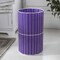 Happimess Cecil Modern 4.13-Gallon Faux Wicker Cylinder Waste Basket, Purple/White HPM1100E - alternate 1