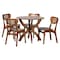 Baxton Studio Kenna Mid-Century Modern Dining Set, 5-Piece 269-13411-10901-ZORO - alternate 1