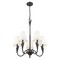Z-Lite Claudelle 5-Light Chandelier, 24 in W, Matte Black 4014-24MB - alternate 5
