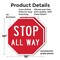 Signmission Stop All Way, 10 inch X 10 inch, Plastic Sign, 2PK OC-P-2PACK-10-9 - alternate 5