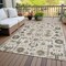 Homeroots 9' X 12' Ivory Beige And Taupe Oriental Washable Indoor Outdoor Area Rug 582090 - alternate 5