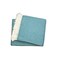 Homeroots 70" X 55" Teal Blue And White Cotton Blend Woven Herringbone Plush Throw Blanket with Tassels 474028 - alternate 5